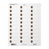 Pompoenkoppen Etiket (Full Sheet)