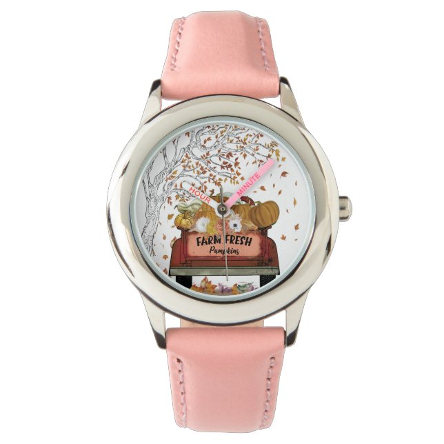 Pompoenkoppen Horloge (Voorkant)