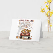 Pompoenkoppen Kaart (Gele Bloem)