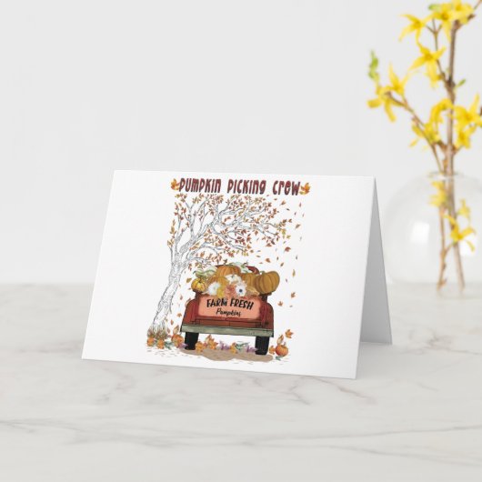 Pompoenkoppen Kaart (Gele Bloem)