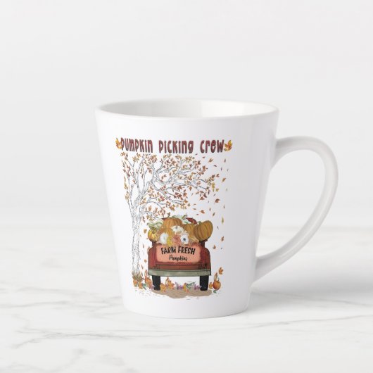 Pompoenkoppen Latte Mok (Rechts)