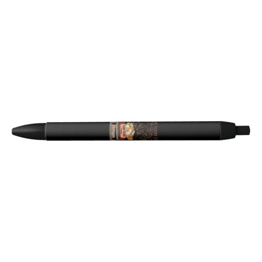 Pompoenkoppen Zwarte Inkt Pen (Voorkant)