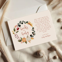 Pompoenkrans babyshowersboeken voor baby