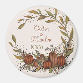 Pompoenkrans Inspirivity Bruiloft Herfst Magneet