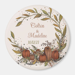 Pompoenkrans Inspirivity Bruiloft Herfst Magneet