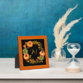 Pompoenkrans monogram fotoplaat (Insitu)