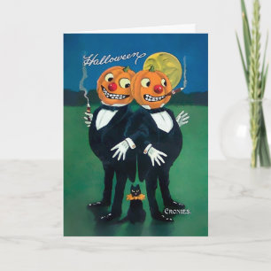 pompoenkronies Halloween Kaart