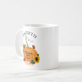 Pompoenkruid Aanpasbare halloween Koffiemok (Voorkant links)