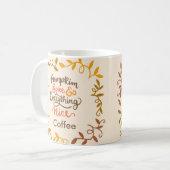 pompoenkruid alles aardig koffiemok (Voorkant links)