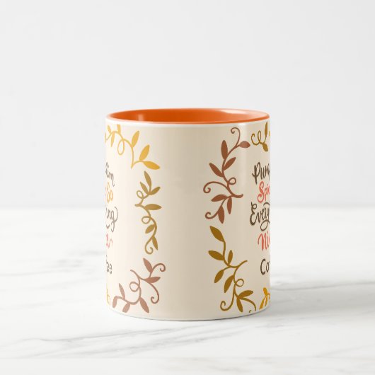 pompoenkruid alles aardig tweekleurige koffiemok (Center)