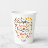 Pompoenkruid & alles leuk papieren bekers (Voorkant)