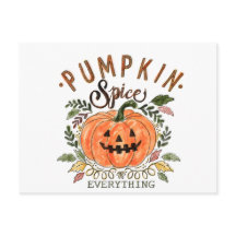 Pompoenkruid, Briefkaart van Halloween Collectie