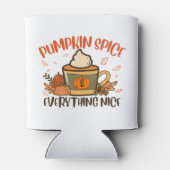 Pompoenkruid en alle mooie Herfst Halloween Blikjeskoeler (Achterkant)