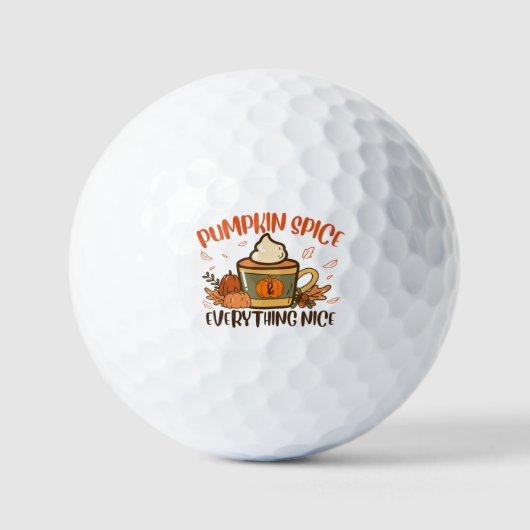 Pompoenkruid en alle mooie Herfst Halloween Golfballen (Voorkant)