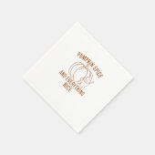 Pompoenkruid en alle mooie Herfst zeden dan Servet (Hoek)