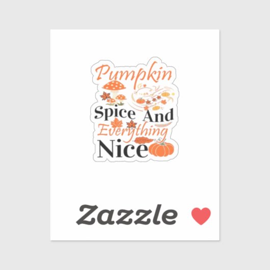 Pompoenkruid en alles lekker Schattige & grappig M Sticker (Vel)