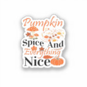 Pompoenkruid en alles lekker Schattige & grappig M Sticker (Voorkant)