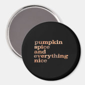 Pompoenkruid en alles leuk grappig herfst magneet (Voorkant / Achterkant)
