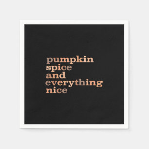 Pompoenkruid en alles leuk grappig herfst servet