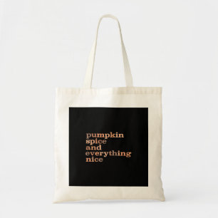 Pompoenkruid en alles leuk grappig herfst tote bag