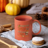 Pompoenkruid en alles leuk - Herfst Design Tweekleurige Koffiemok