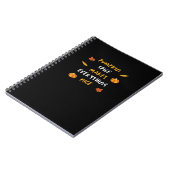 Pompoenkruid en alles leuke essentiële slogan notitieboek (Linkerzijde)