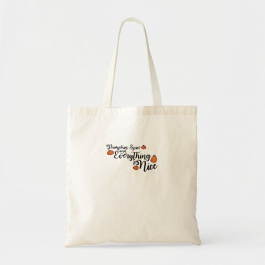 Pompoenkruid en alles mooi - Black Phrase W Tote Bag (Voorkant)