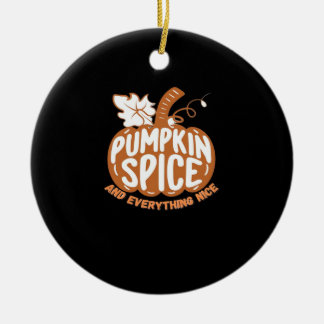 Pompoenkruid en alles mooi slogan ontwerp keramisch ornament