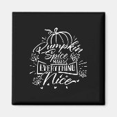 Pompoenkruid en alles mooi - Viral Autumn Q Magneet (Voorkant)