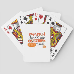 Pompoenkruid en alles mooie Herfst herfstpomp Pokerkaarten