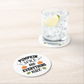 Pompoenkruid en Alles Nice 2 Ronde Kartonnen Onderzetter (Insitu)