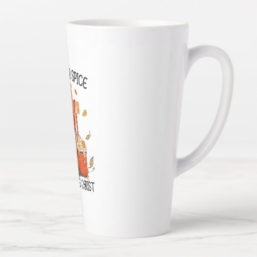 Pompoenkruid en Jezus Christus Latte Mok (Rechts)