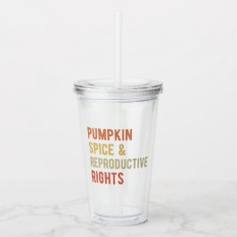 Pompoenkruid en reproductieve rechten I Acryl Drinkbeker