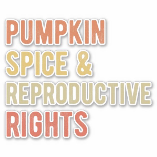 Pompoenkruid en reproductieve rechten I Sticker (Voorkant)