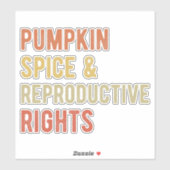 Pompoenkruid en reproductieve rechten I Sticker (Vel)