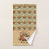 Pompoenkruid is mooi met herfstbladeren patroon bad handdoek (Handdoek)