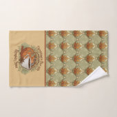 Pompoenkruid is mooi met herfstbladeren patroon bad handdoek (Handdoek)