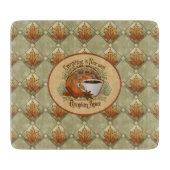 Pompoenkruid is mooi met herfstbladeren patroon snijplank (Voorkant)