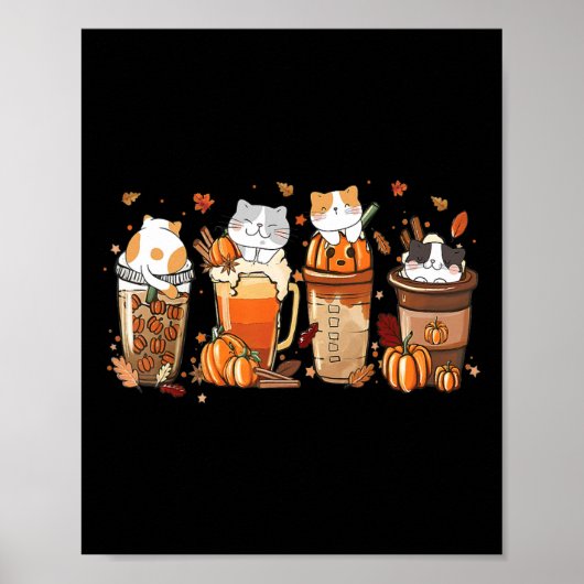 Pompoenkruid, latte kostuum voor katten, luifel poster (Voorkant)