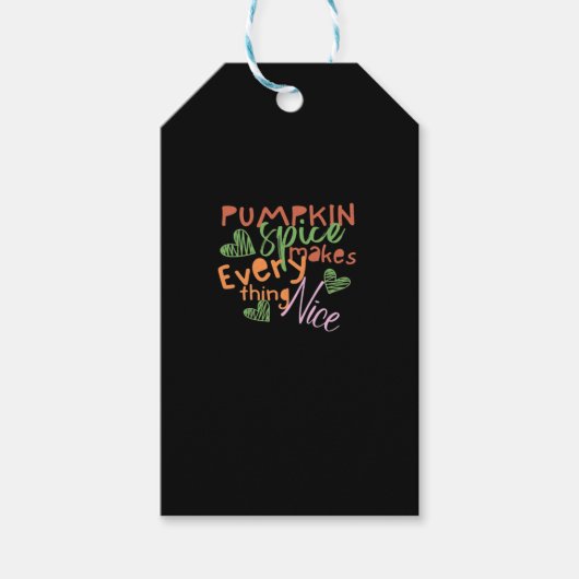 Pompoenkruid maakt alles mooi en essentieel cadeaulabel (Voorkant)