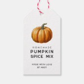 Pompoenkruidenmix pantry label cadeaulabel (Voorkant)