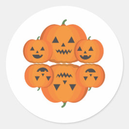 Pompoenkruidenseizoen, pompoenkruid ronde sticker