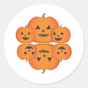 Pompoenkruidenseizoen, pompoenkruid ronde sticker