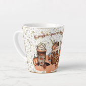 pompoenkruidkoffie latte mok (Linkerhoek)