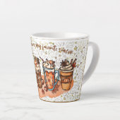 pompoenkruidkoffie latte mok (Rechterhoek)
