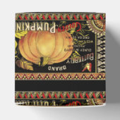 Pompoenlabel Antiek vlindermerk Bedankdoosjes (Bovenkant)