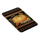 Pompoenlabel Antiek vlindermerk Magneet (Rechterzijde)