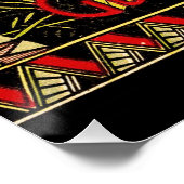 Pompoenlabel Antiek vlindermerk Perfect Poster (Hoek)