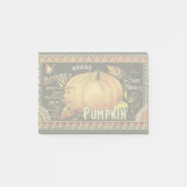 Pompoenlabel Antiek vlindermerk Post-it® Notes (Voorkant)