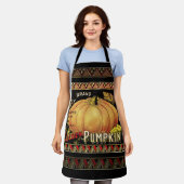 Pompoenlabel Antiek vlindermerk Schort (Gedragen)